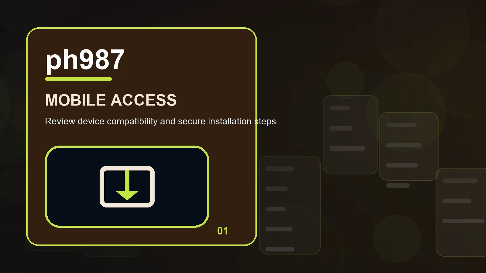 ph987 download overview showing authenticated support, evidence capture, and escalation paths
