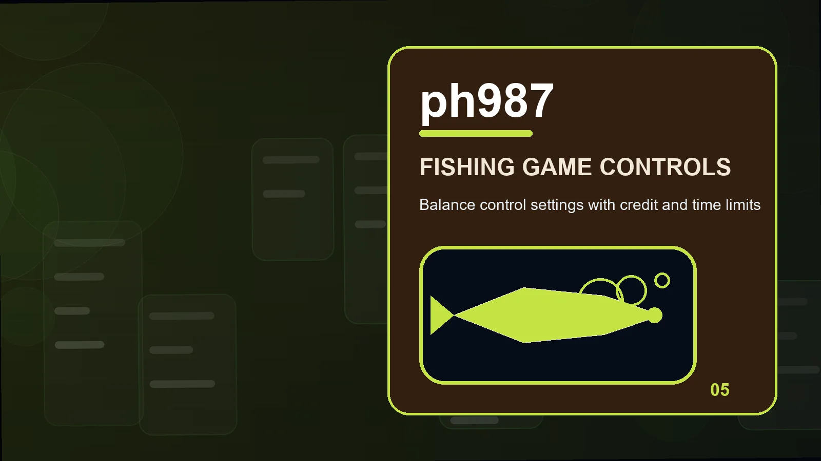 ph987 fishing games illustration for how to review touch accuracy before the next step