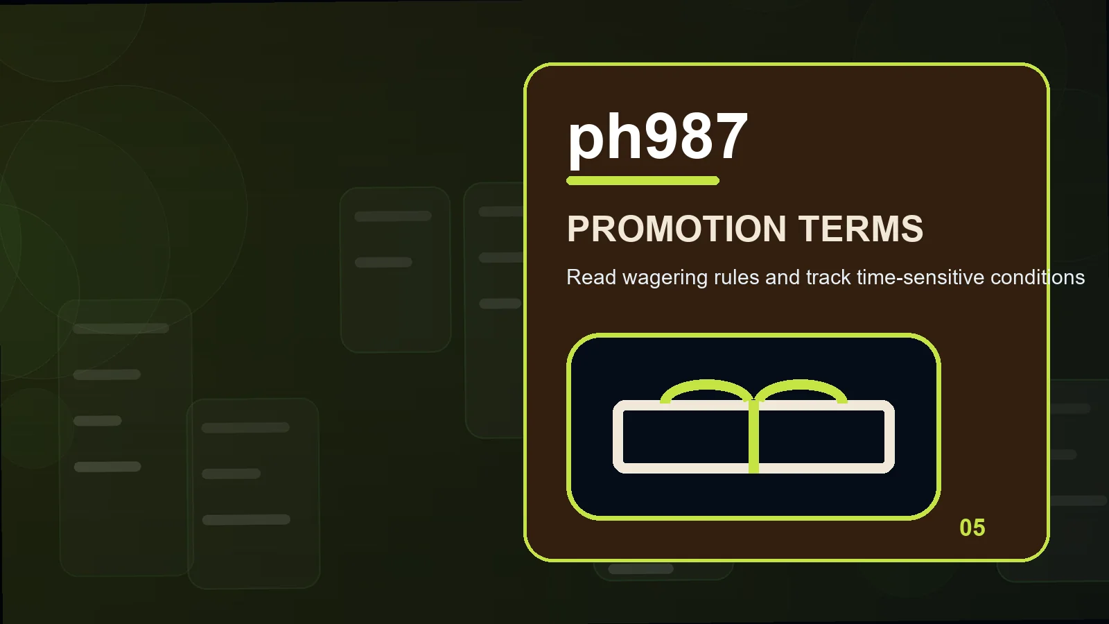ph987 promotions illustration for how to review qualifying activity before the next step
