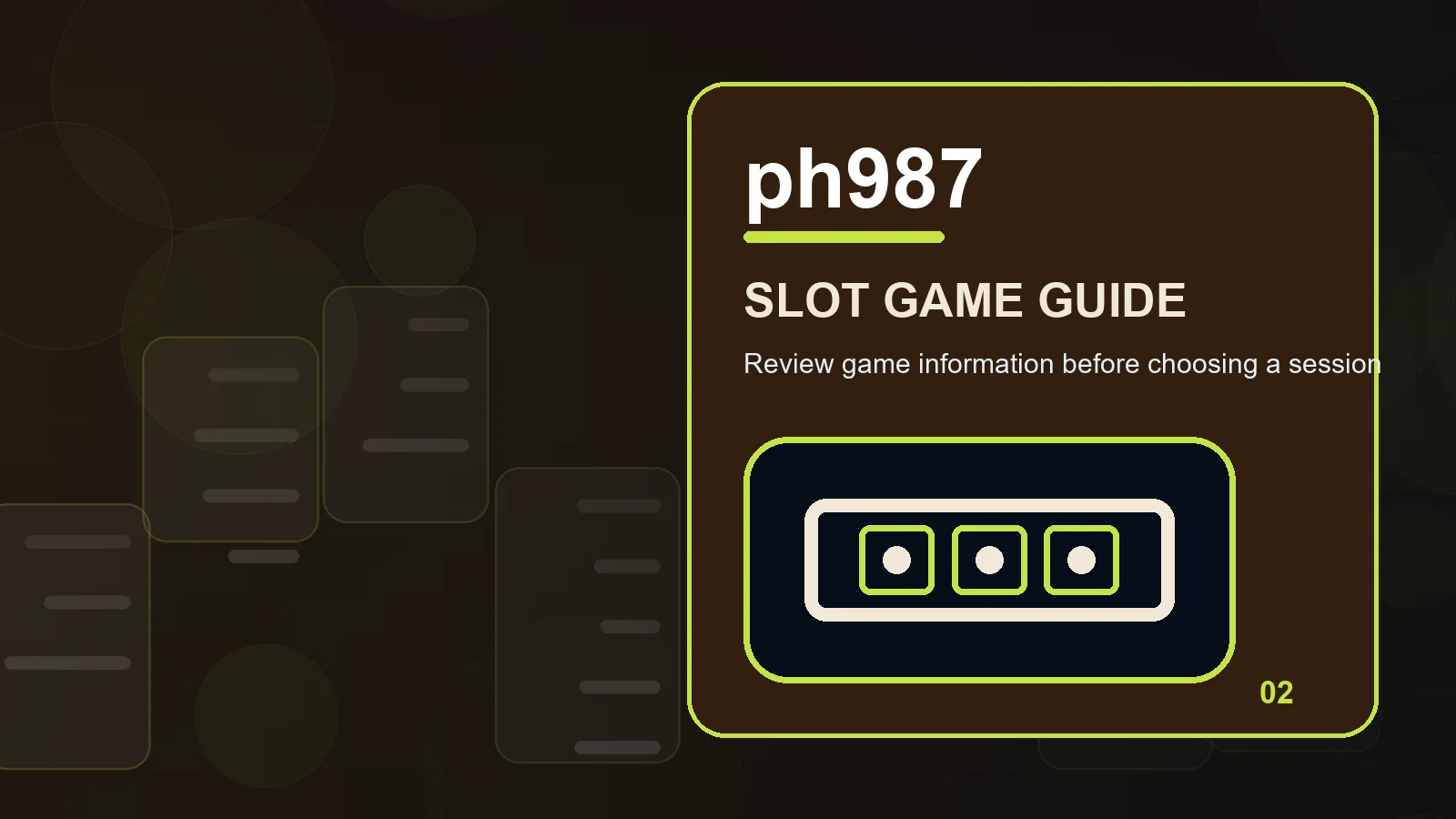 ph987 slots illustration for how to review session timer before the next step