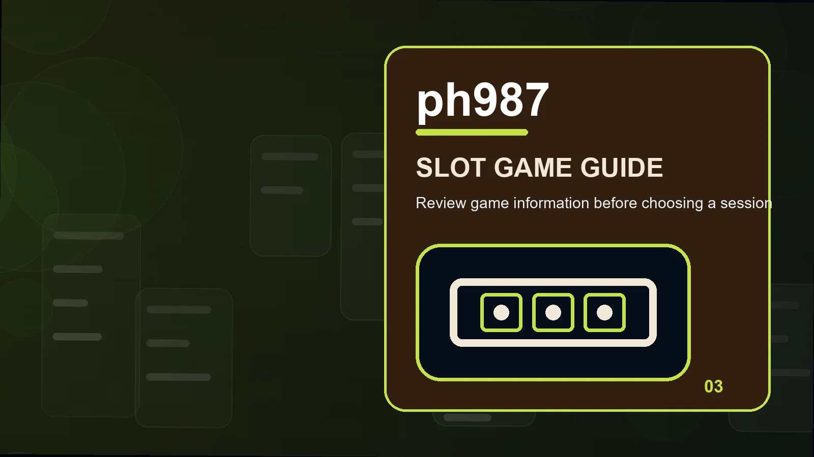 ph987 slots illustration for lobby filters in the verified support directory